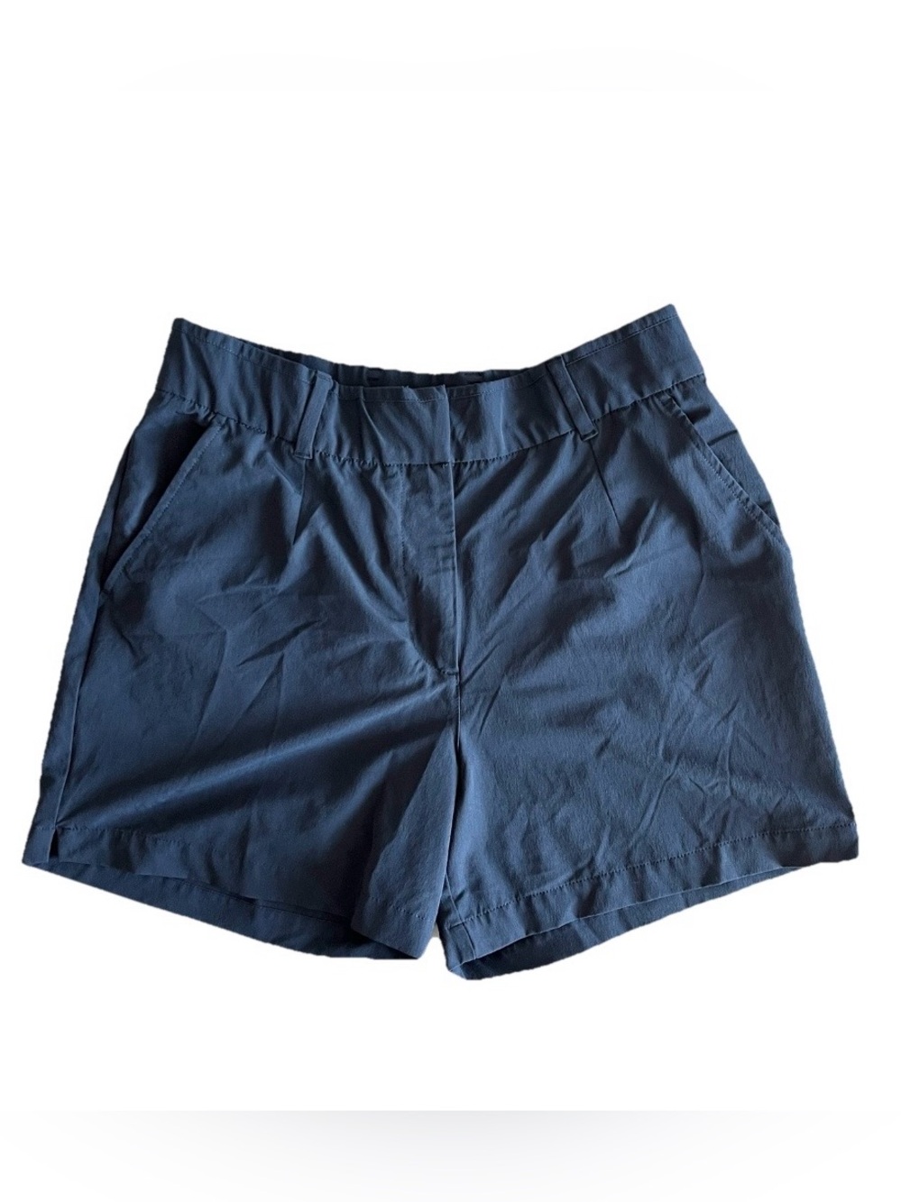 Nike golf shorts womens large 5" victory dri fit navy blue pockets performance